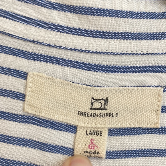 Thread & Supply Striped Shirt Dress - Picture 3 of 9